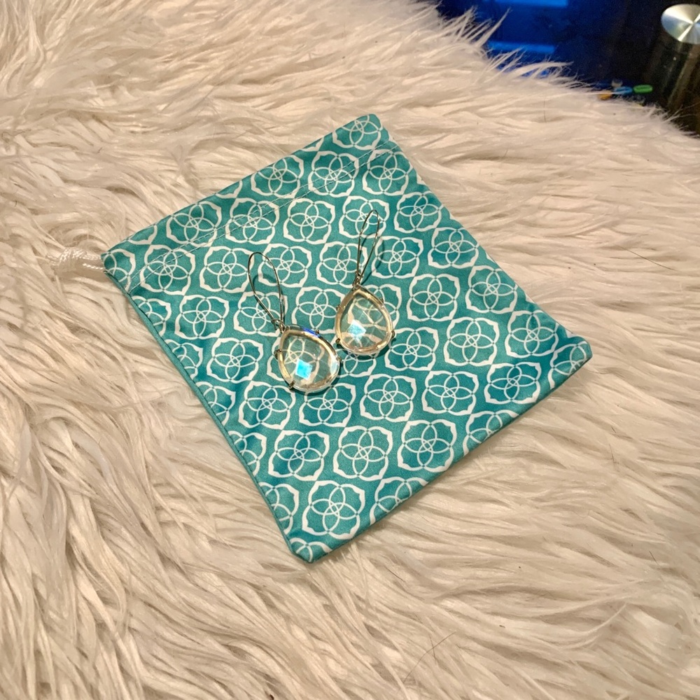 Kendra Scott Clear Iridescent Allison Earring